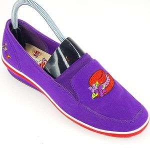 GRASSHOPPERS Red Hat Society by Keds Purple Wedged Heel Slip-On Shoes 8W  (1D)